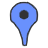Pin blau